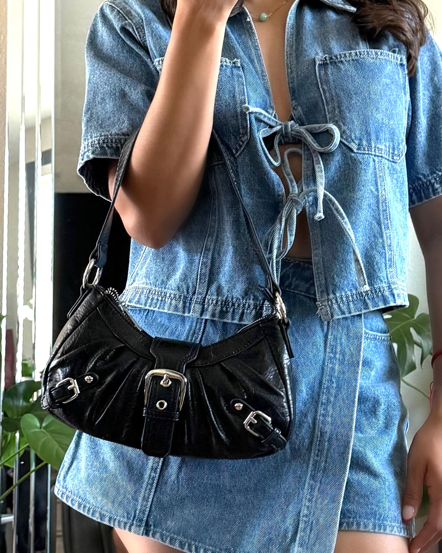 Buckle Shoulder Bag