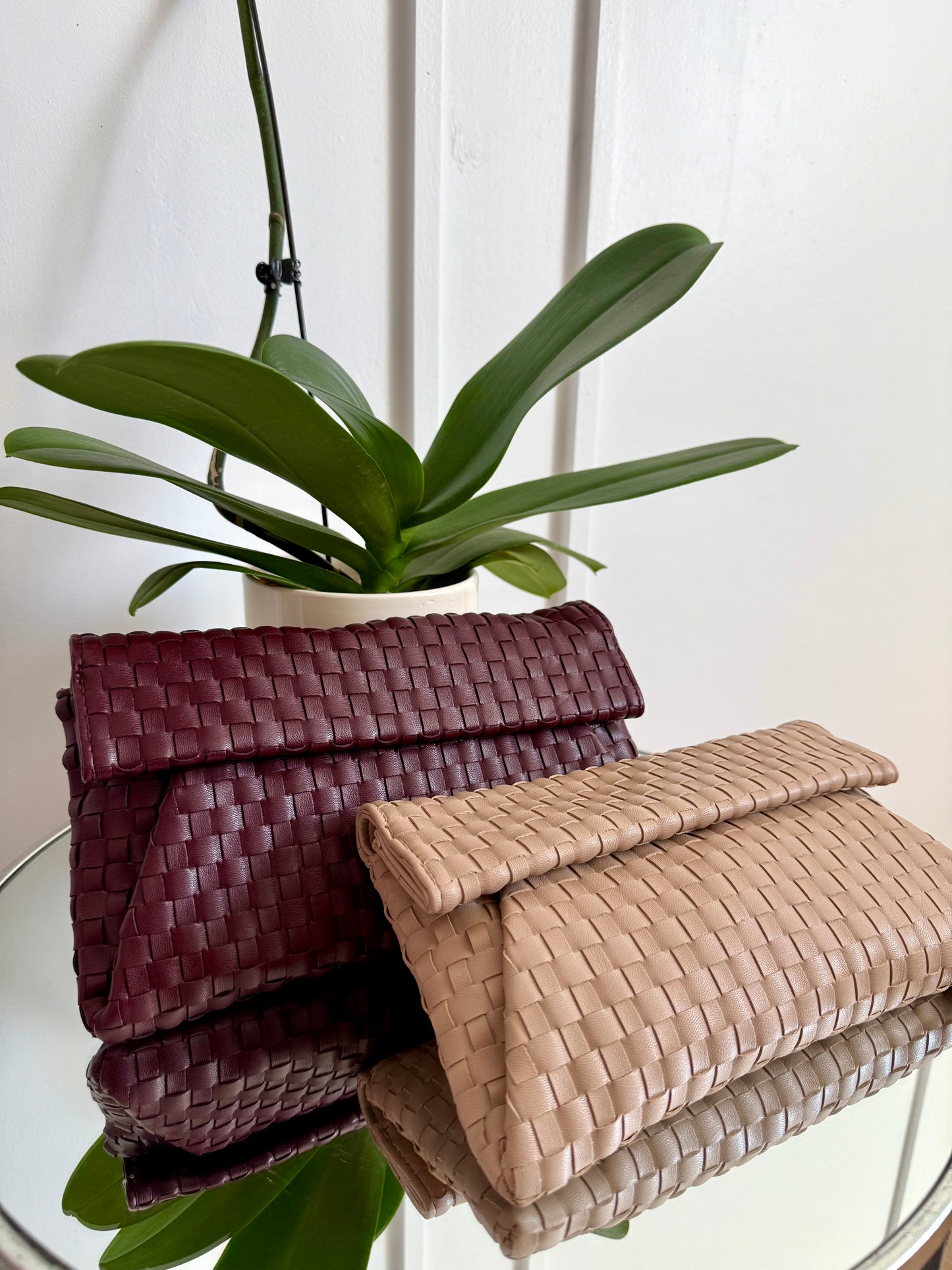 Pricilla Woven Clutch Bag- Available in 2 Colors