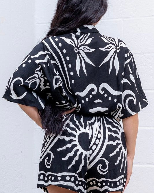 Kai Printed Shorts 2pc Set