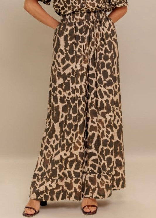 Leah Leopard Pants