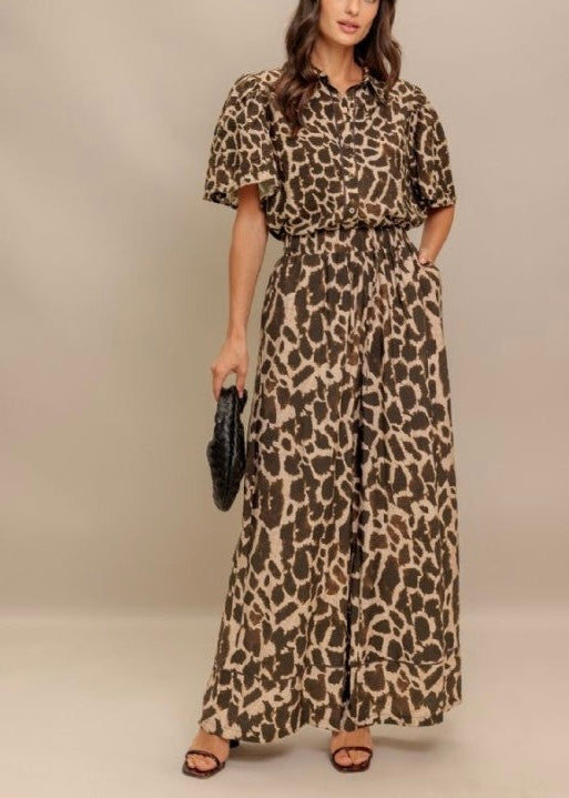 Leah Leopard Pants