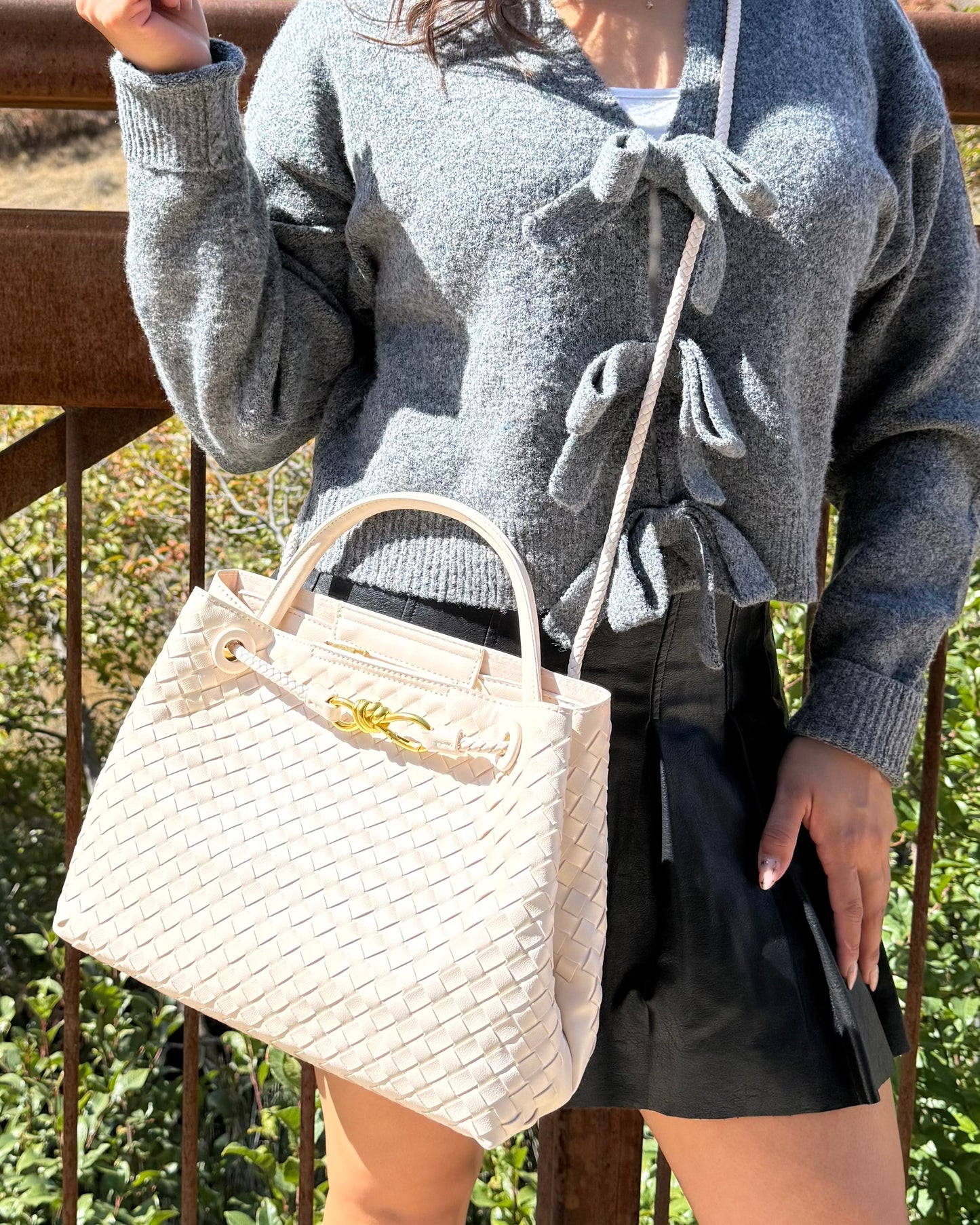 Marlene Woven Handbag-Available in 2 Colors