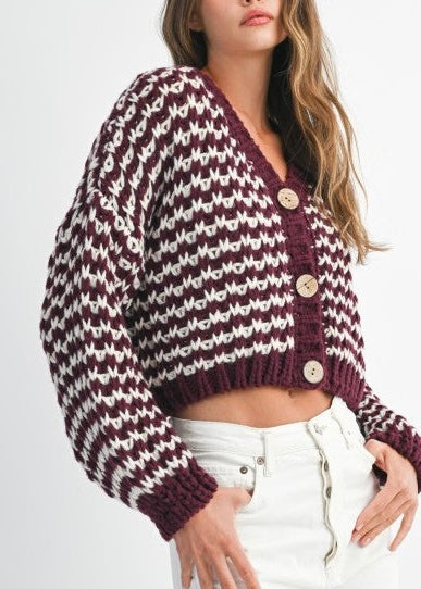 Marisol Stripe Knit Cardigan