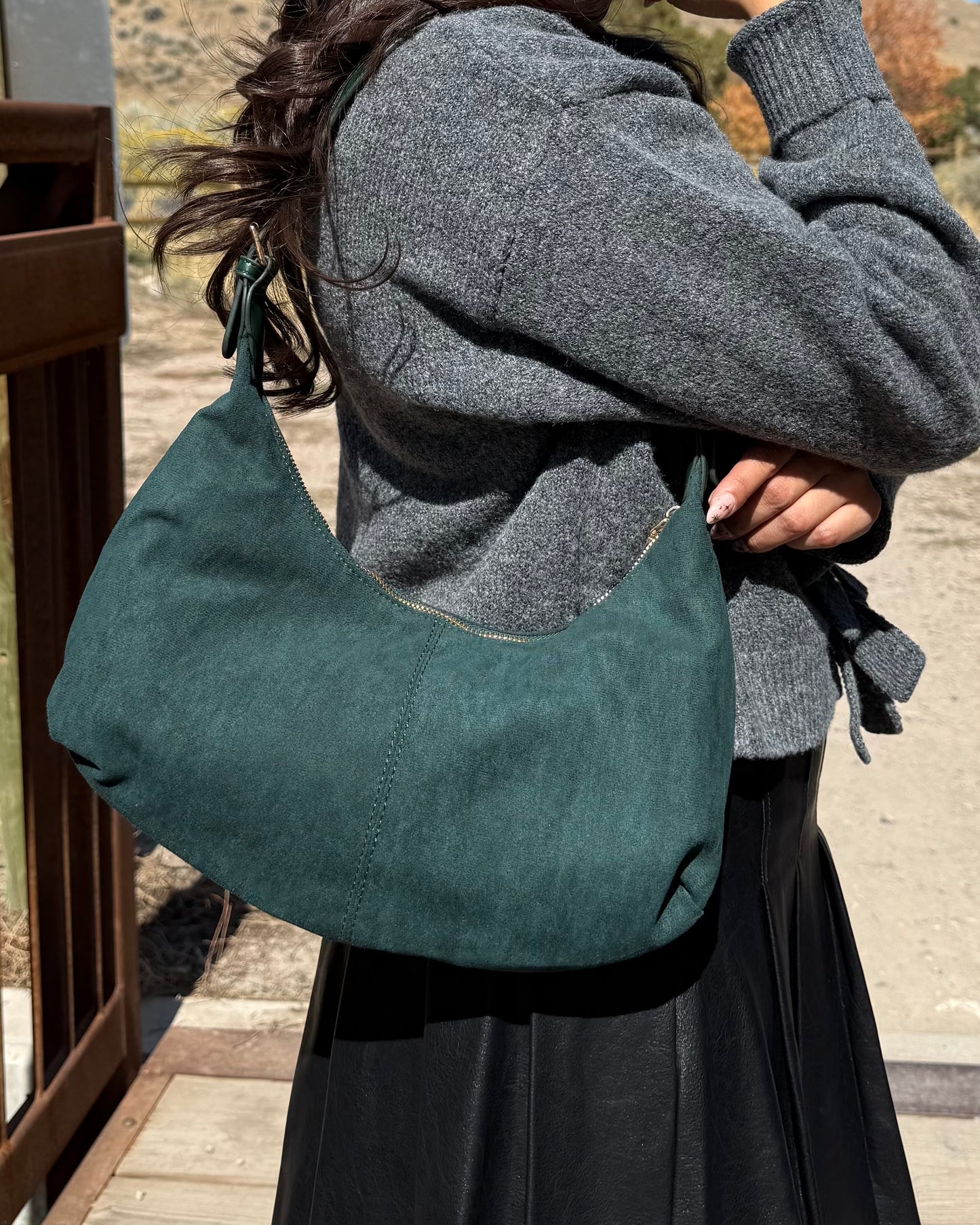 Suede Chic Shoulder Bag - Available in 2 colors
