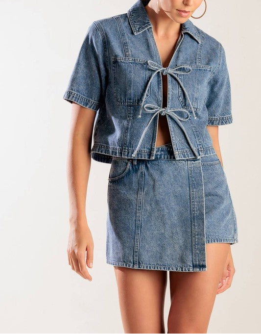 Zara Denim Skort