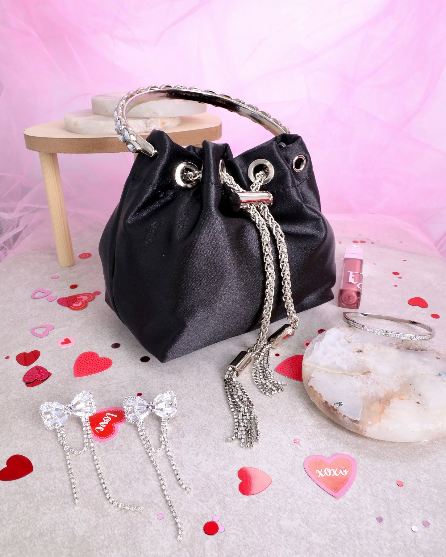 Marylin Pouch Satin Bag
