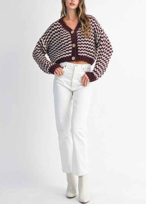 Marisol Stripe Knit Cardigan