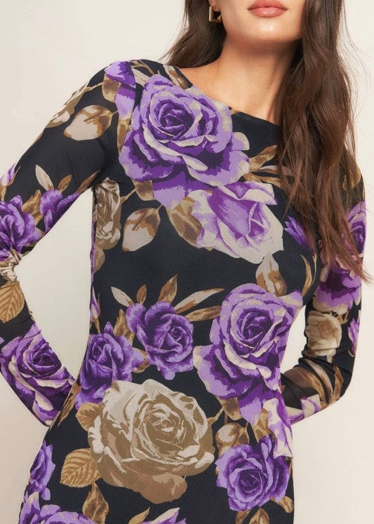 Rosalinda Mesh Midi Dress