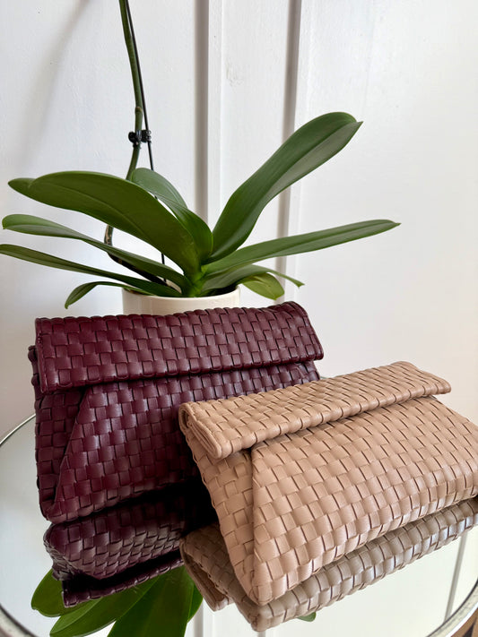 Pricilla Woven Clutch Bag- Available in 2 Colors