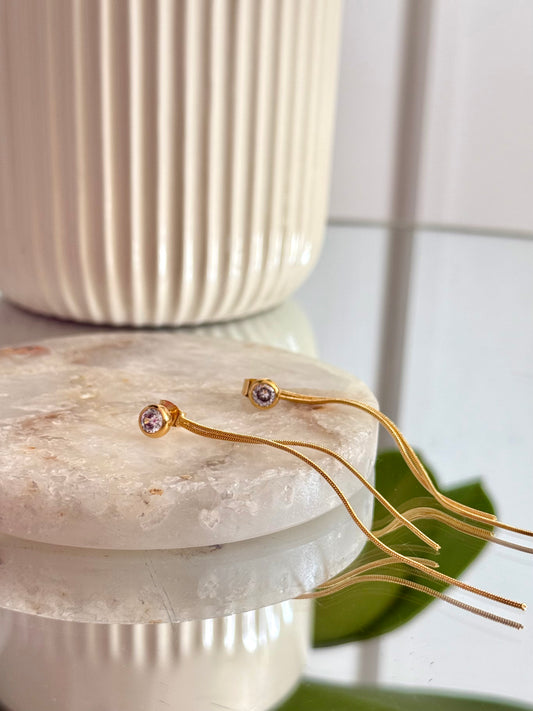 Golden Tassel Earrings