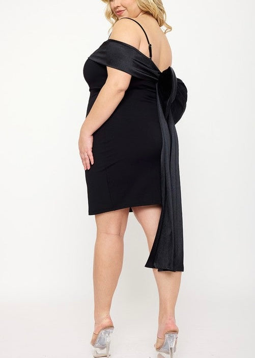 Adele Back Bow Dress - Plus Size
