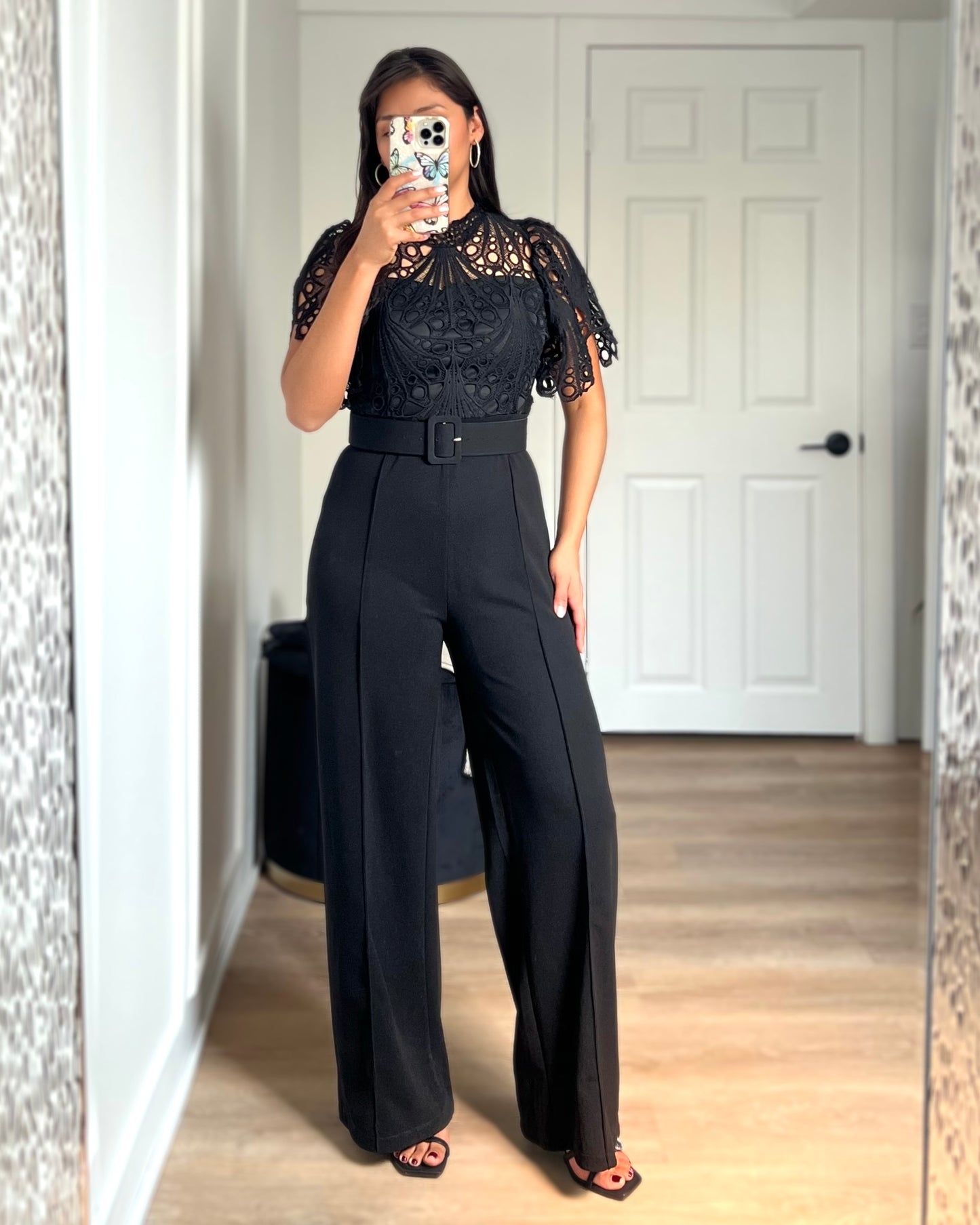 Elegant Black Lace Jumpsuit