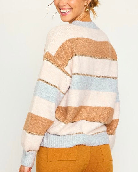 Carly Lurex Stripe Sweater