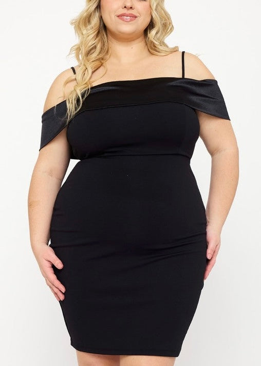 Adele Back Bow Dress - Plus Size
