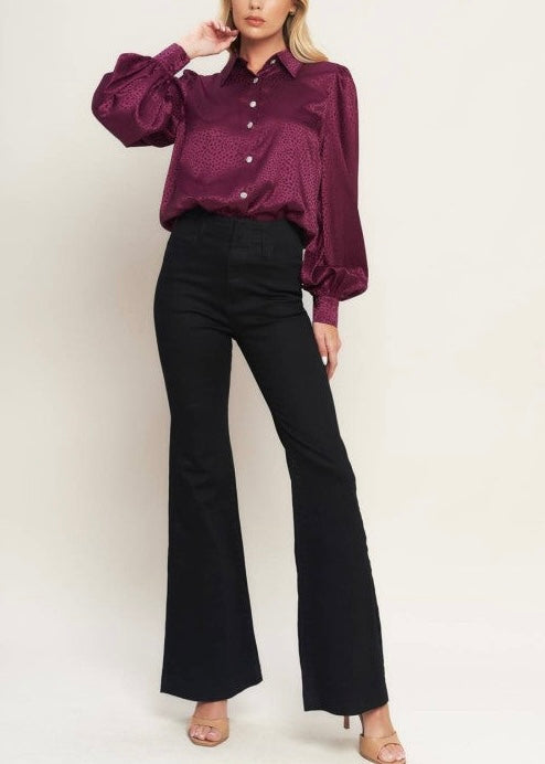 Teresa Jewel Button Top