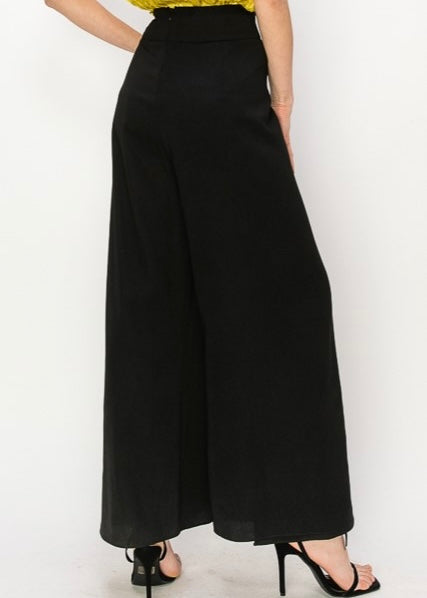 Emely Draped Pants -Black