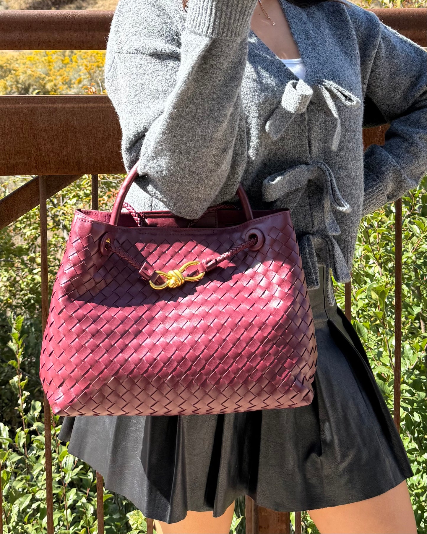 Marlene Woven Handbag-Available in 2 Colors