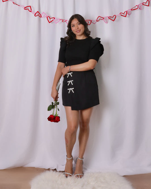 Diana Bow Rhinestone Skirt