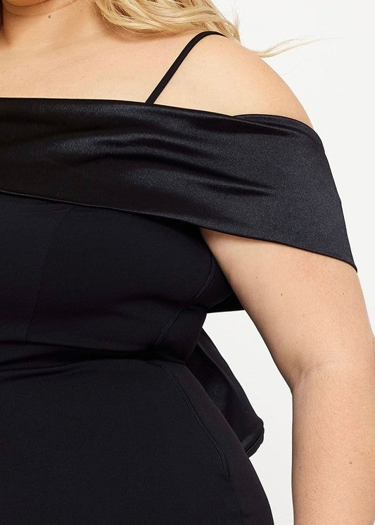 Adele Back Bow Dress - Plus Size