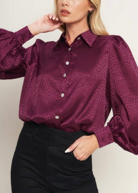 Teresa Jewel Button Top