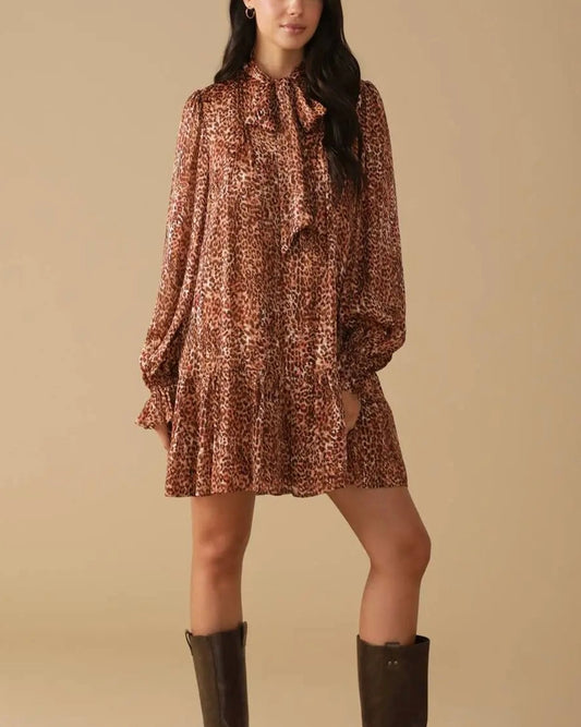 Alondra Leopard Print Dress