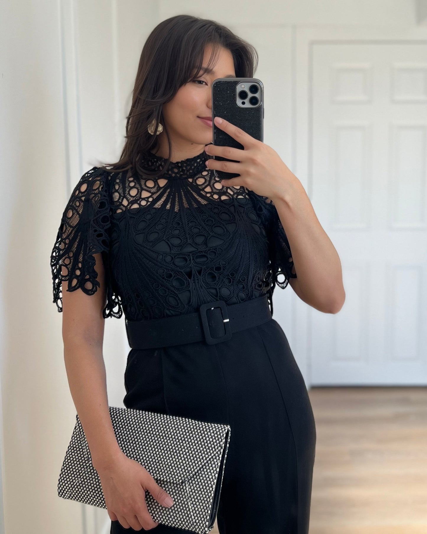 Elegant Black Lace Jumpsuit