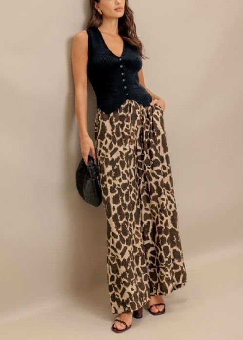 Leah Leopard Pants