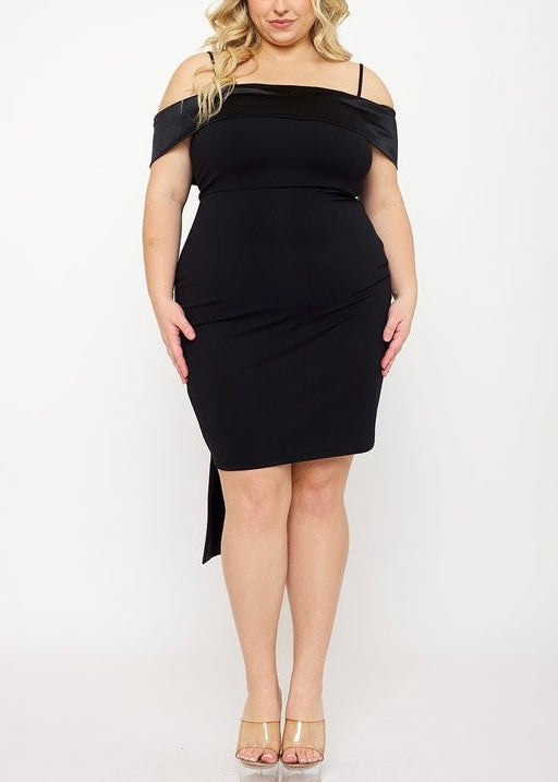 Adele Back Bow Dress - Plus Size