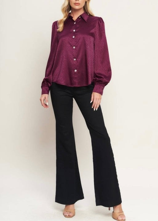 Teresa Jewel Button Top