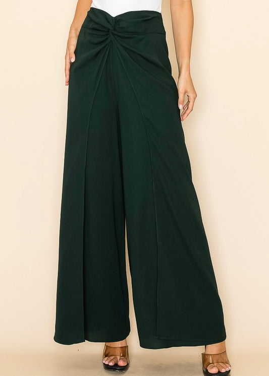Emely Draped Pants -Green