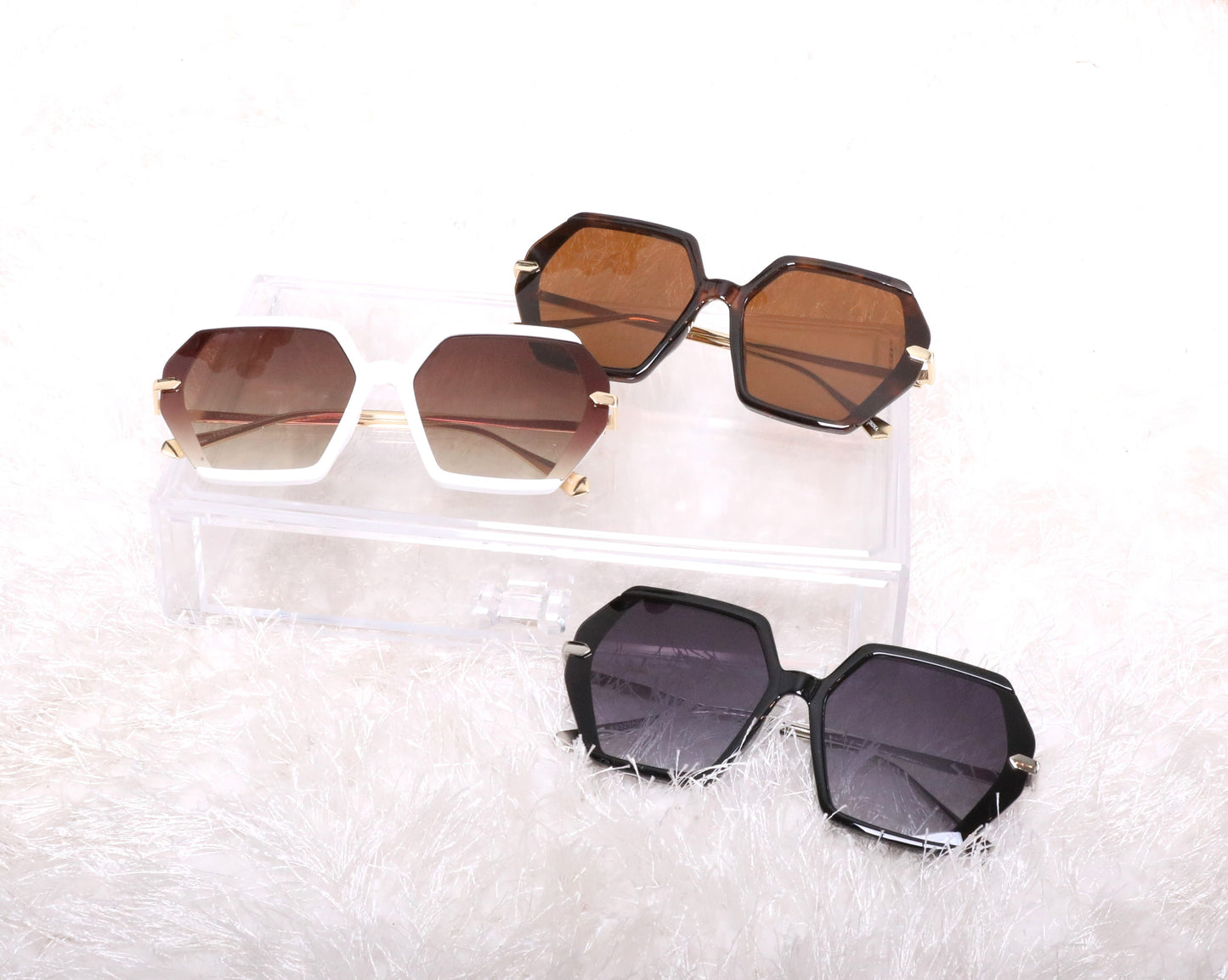 Hexagon Sunglasses + Case