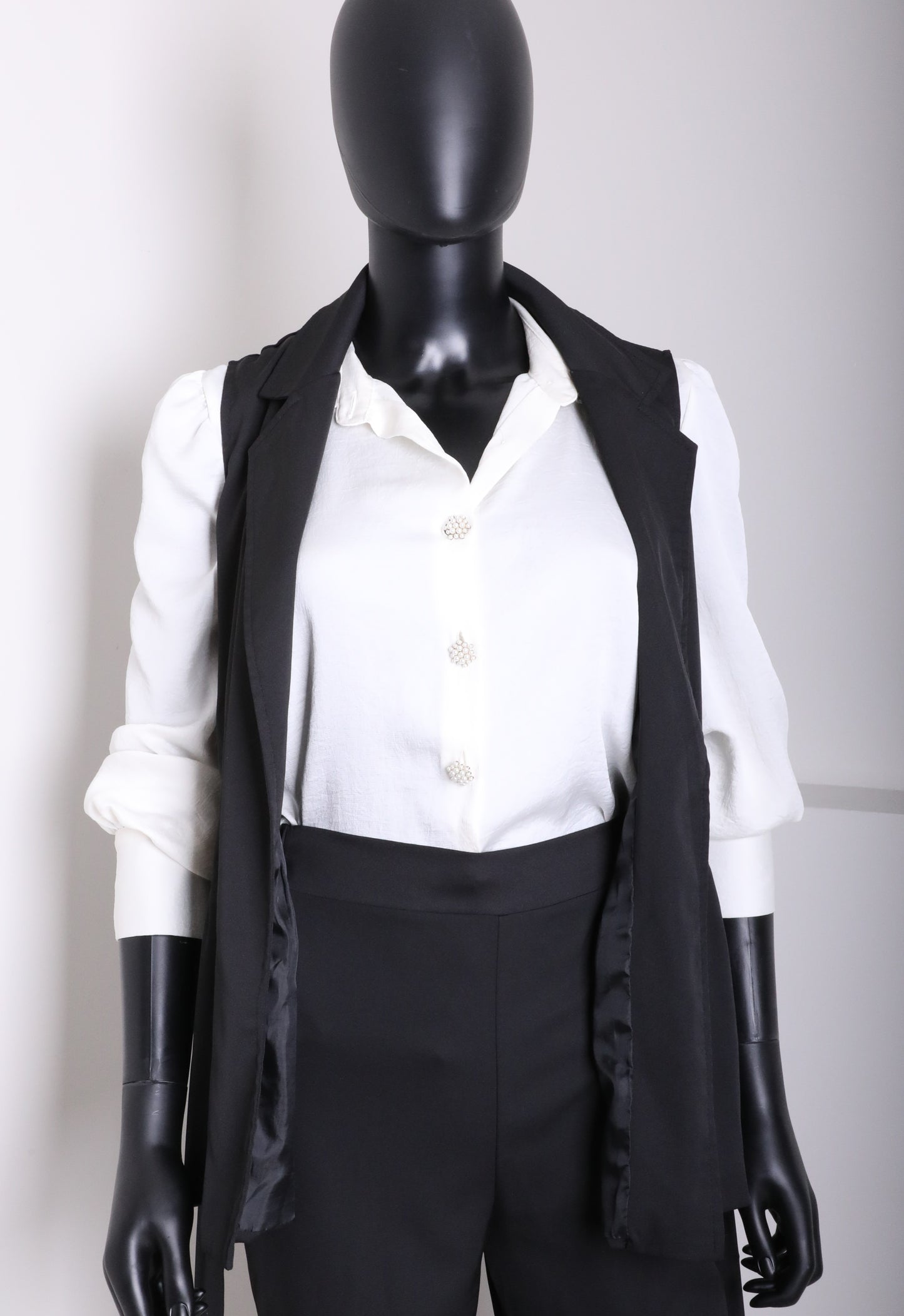 Belted Vest Blazer Set