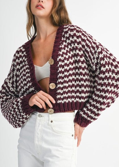 Marisol Stripe Knit Cardigan