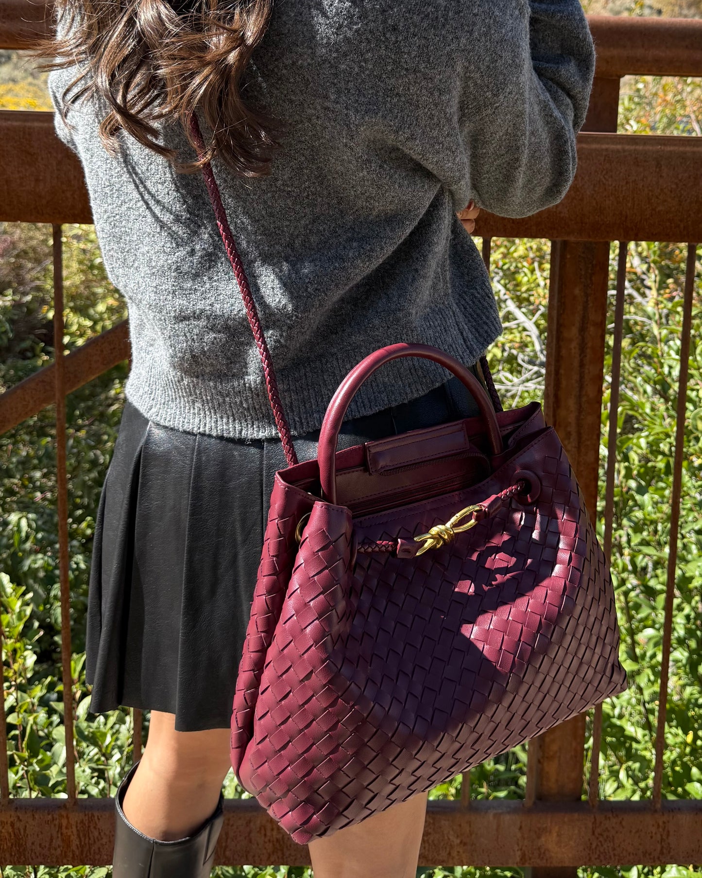 Marlene Woven Handbag-Available in 2 Colors