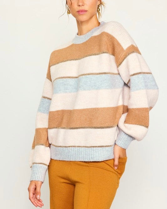 Carly Lurex Stripe Sweater