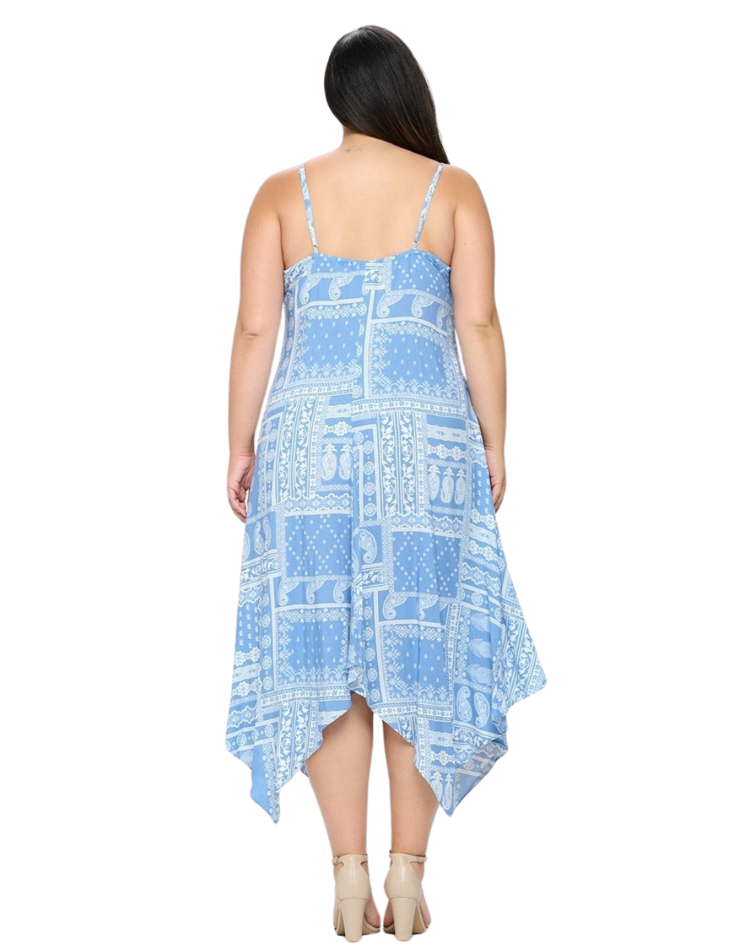 Bluestone Bandana Print Dress-PLUS SIZE