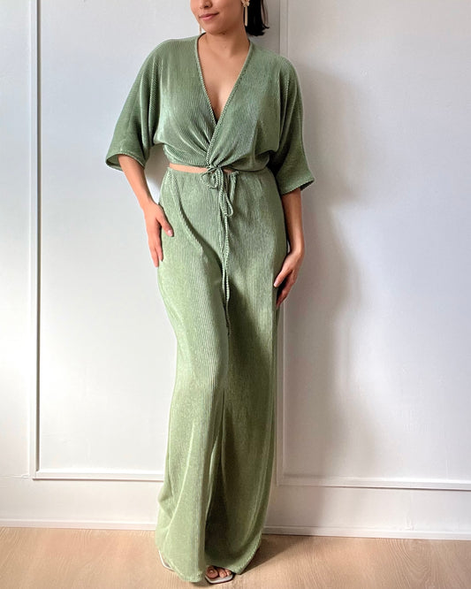 Tatiana Pleated Jumpsuit