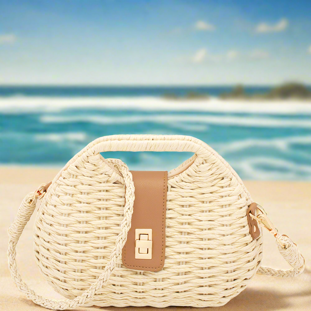 Bay Crossbody Bag-Beige