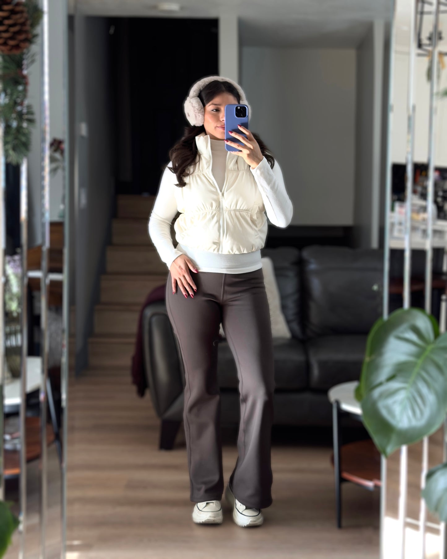 Flare Leg Fleece Leggings