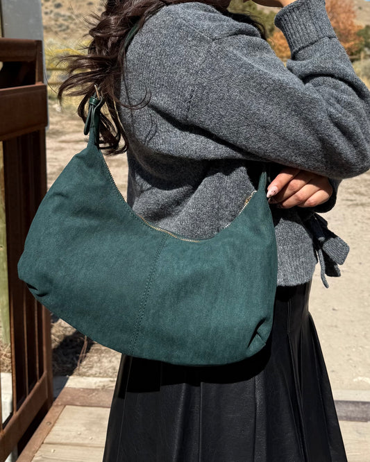 Suede Chic Shoulder Bag - Available in 2 colors