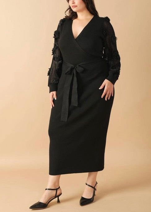 Sasha Sweater Midi Dress- PLUS SIZE