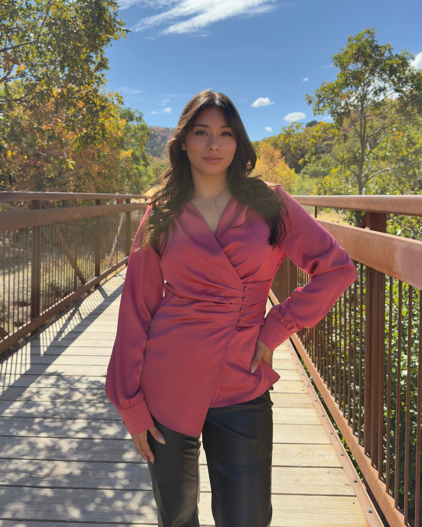 Claire Satin Top