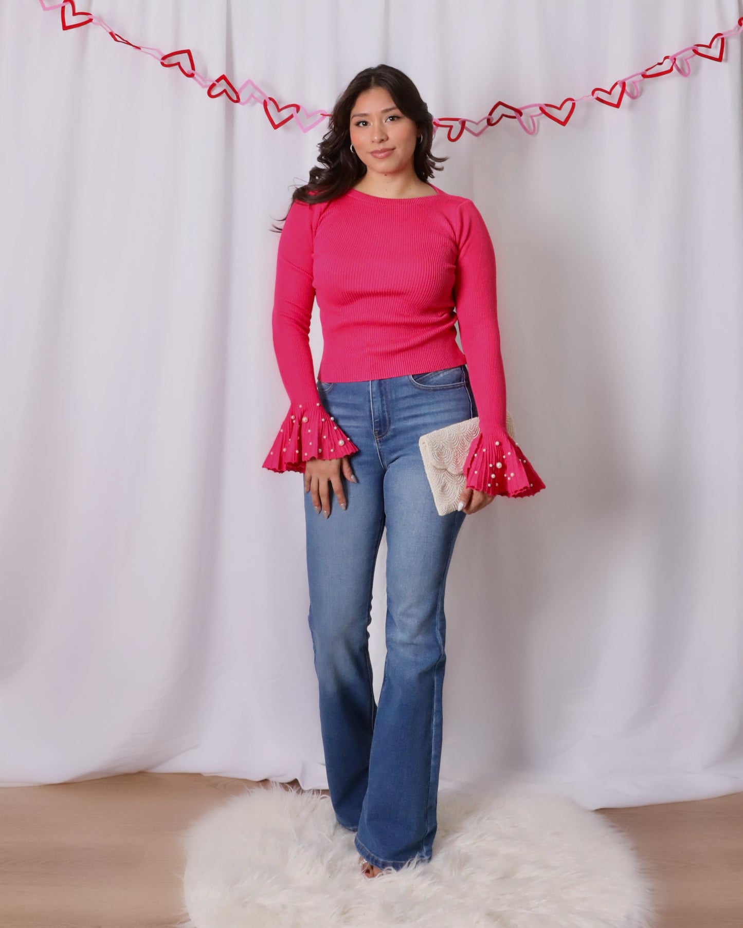 Darlene Pearl Sleeve Top