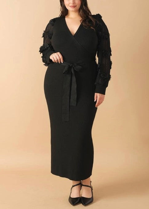 Sasha Sweater Midi Dress- PLUS SIZE