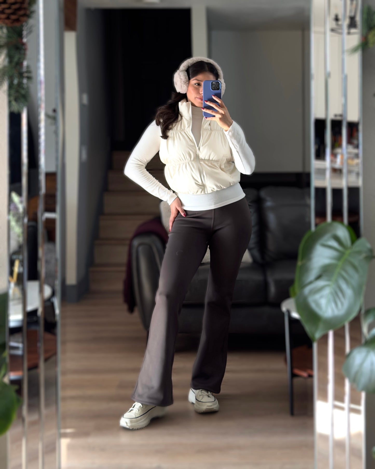 Flare Leg Fleece Leggings