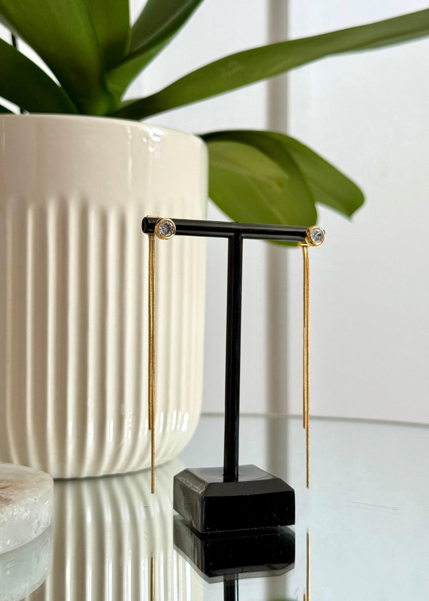 Golden Tassel Earrings