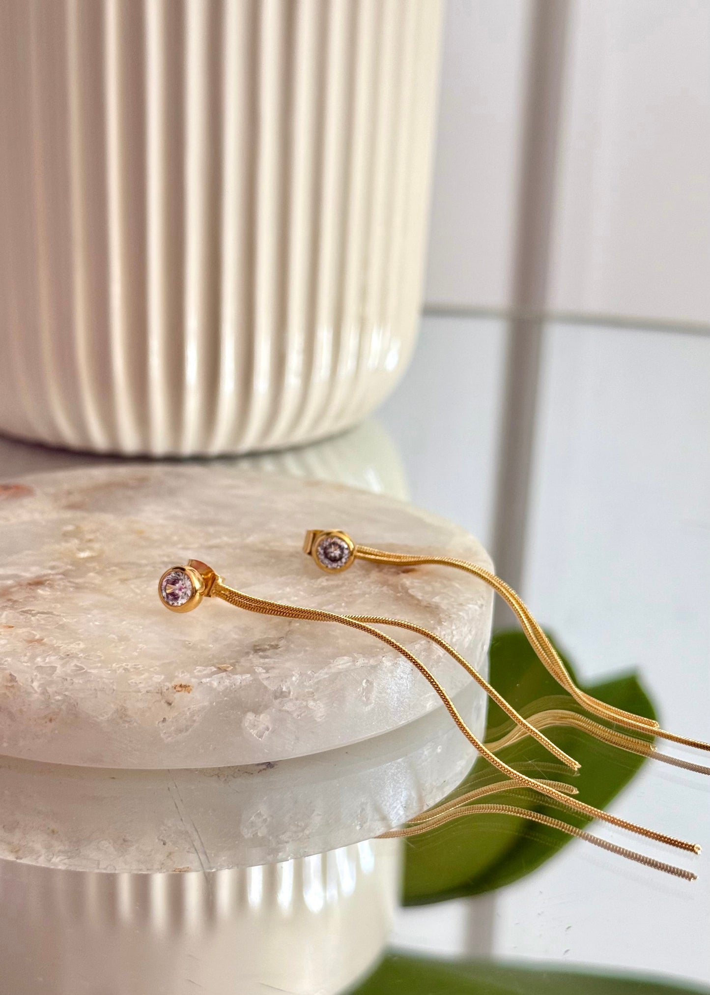 Golden Tassel Earrings