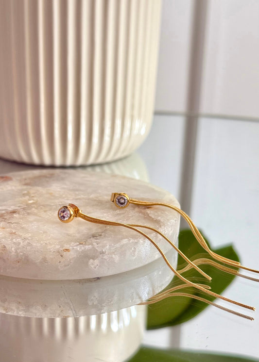 Golden Tassel Earrings