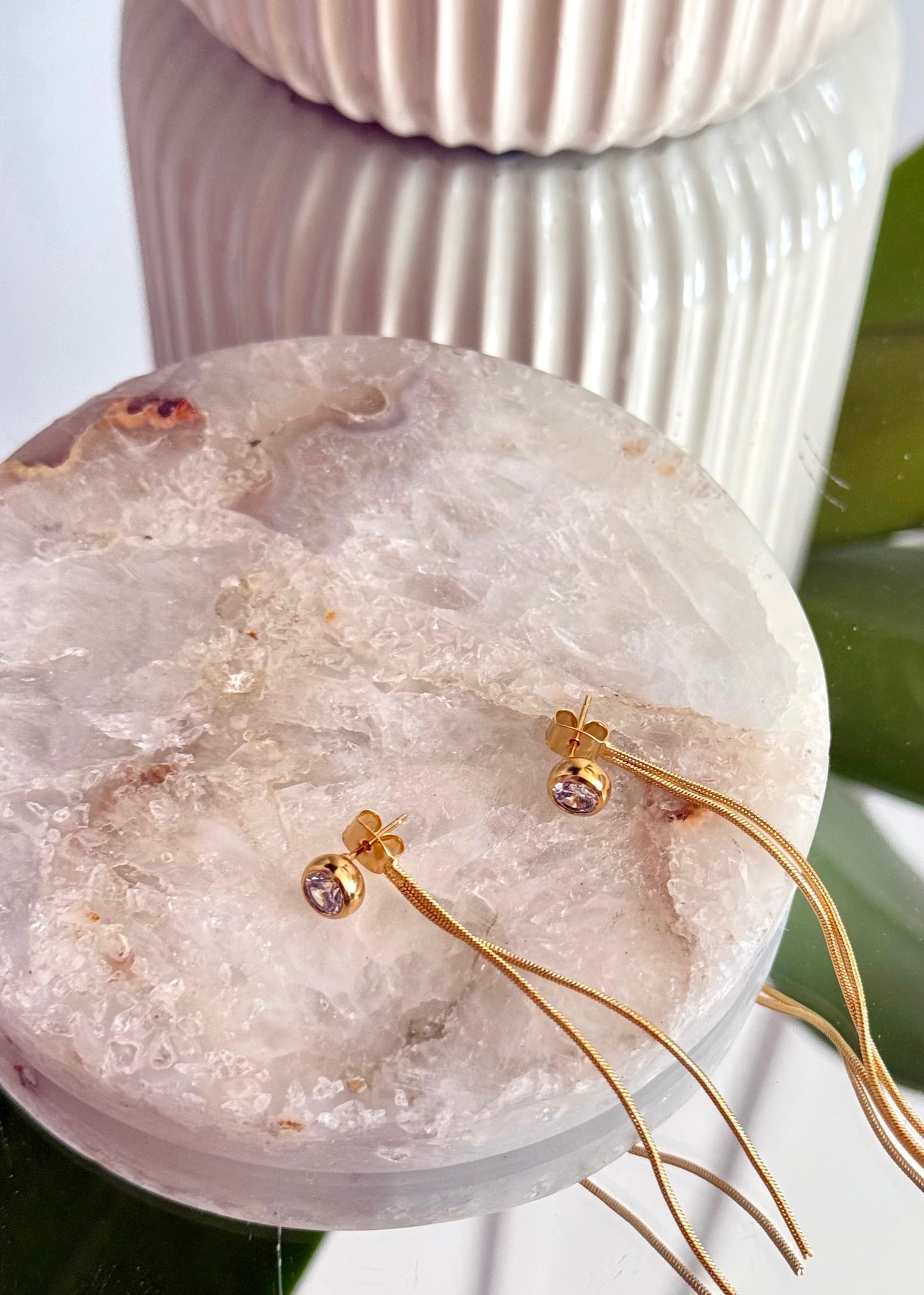 Golden Tassel Earrings