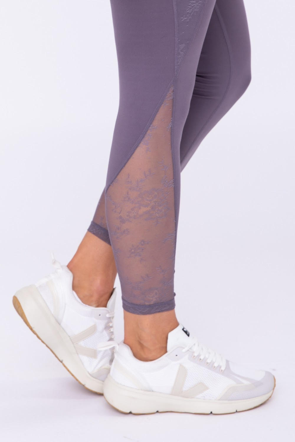 Floral Lace Detail Highwaist Leggings